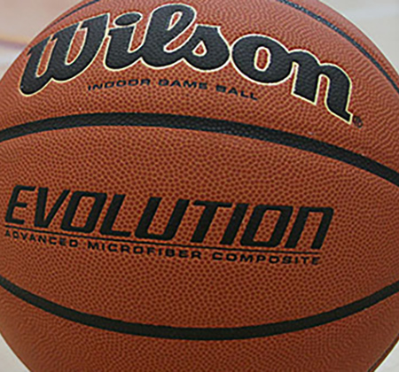 Basketball close up