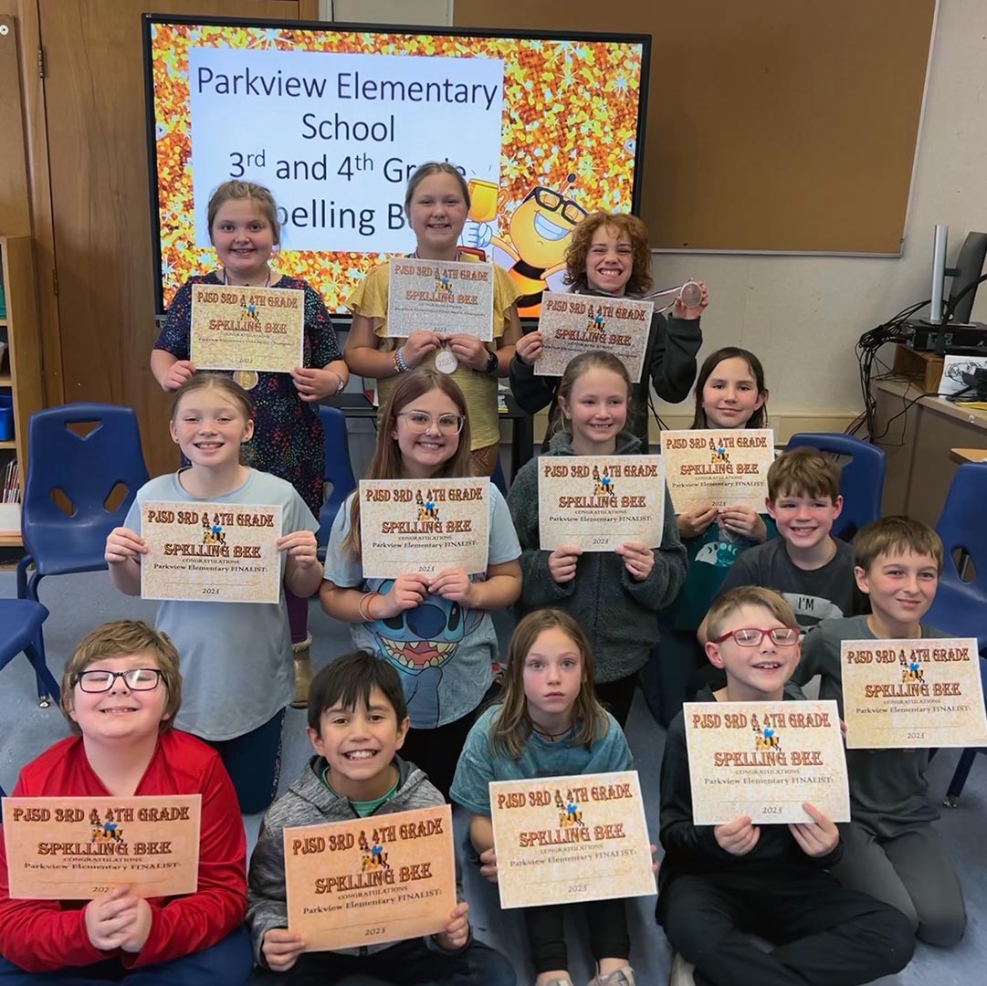 Parkview spelling bee participants