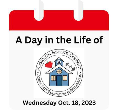 calendar page with community ed and rec logo