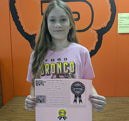 student with certificate