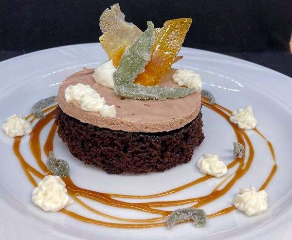 dessert on plate