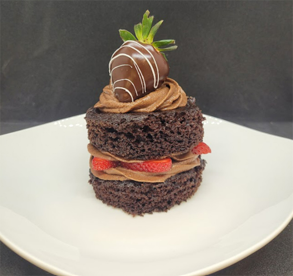 dessert on plate