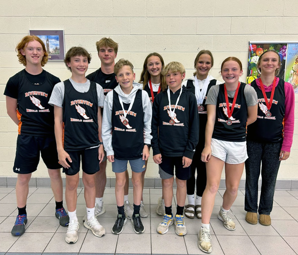 Students with medals