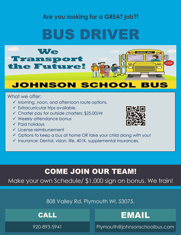 bus driver flier