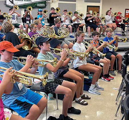 Riverview band students