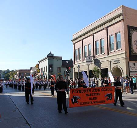 PHS Marching Band in parade