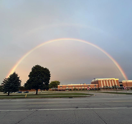 rainbow over PHS