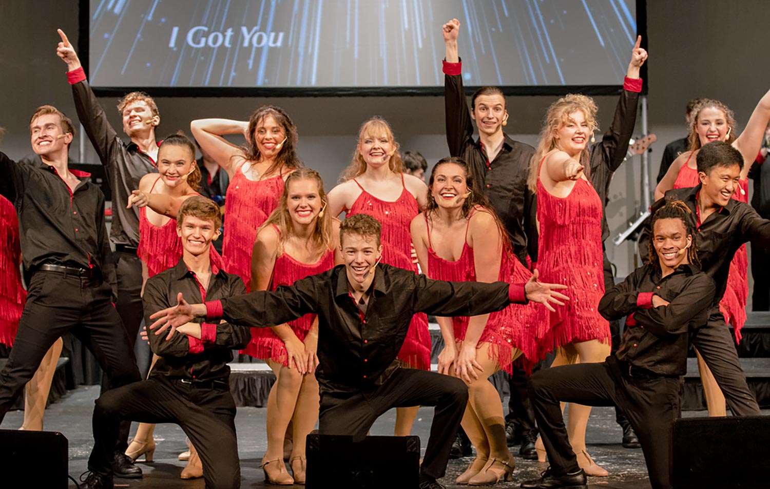 singers on stage