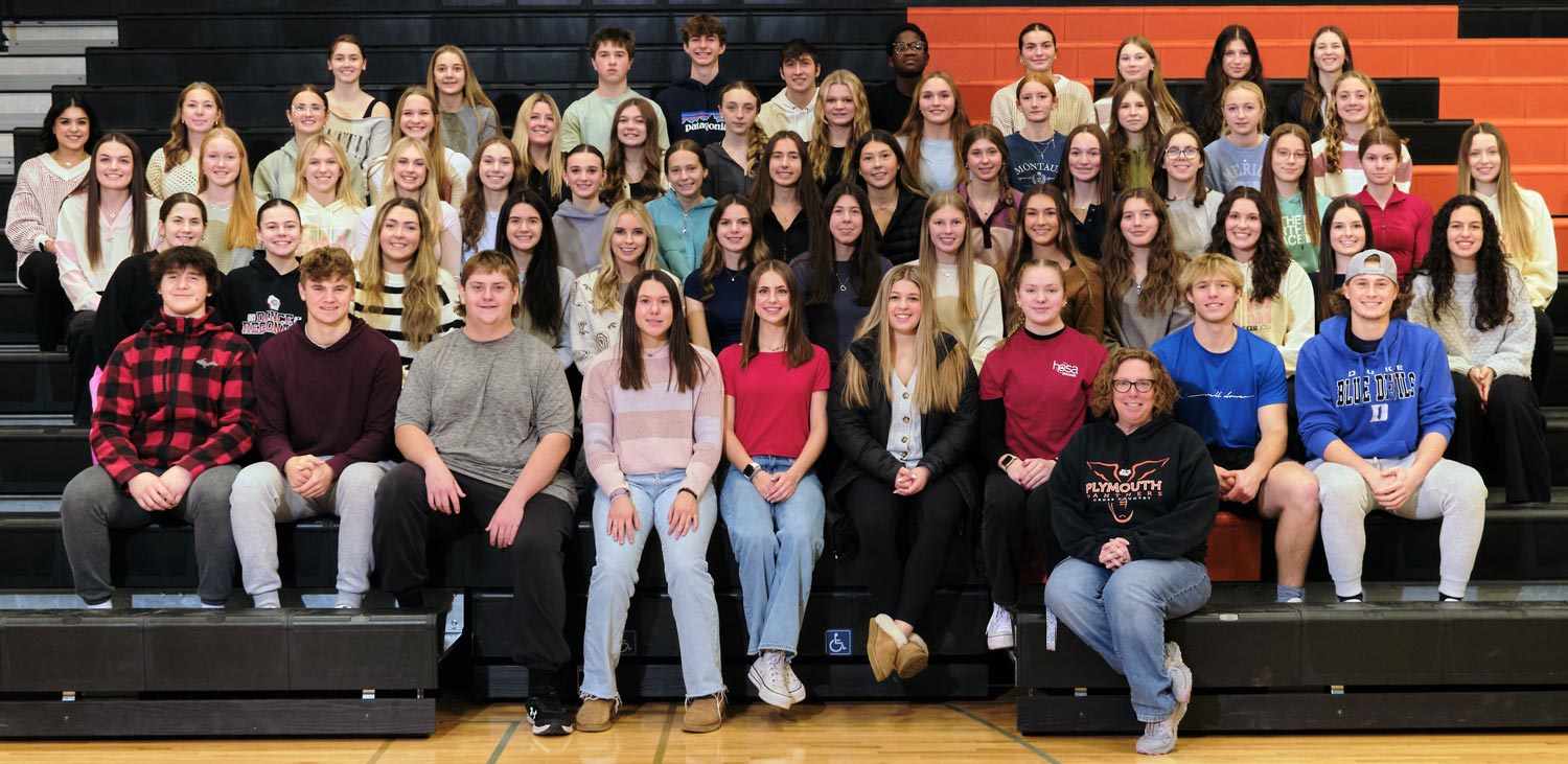 group photo in gym