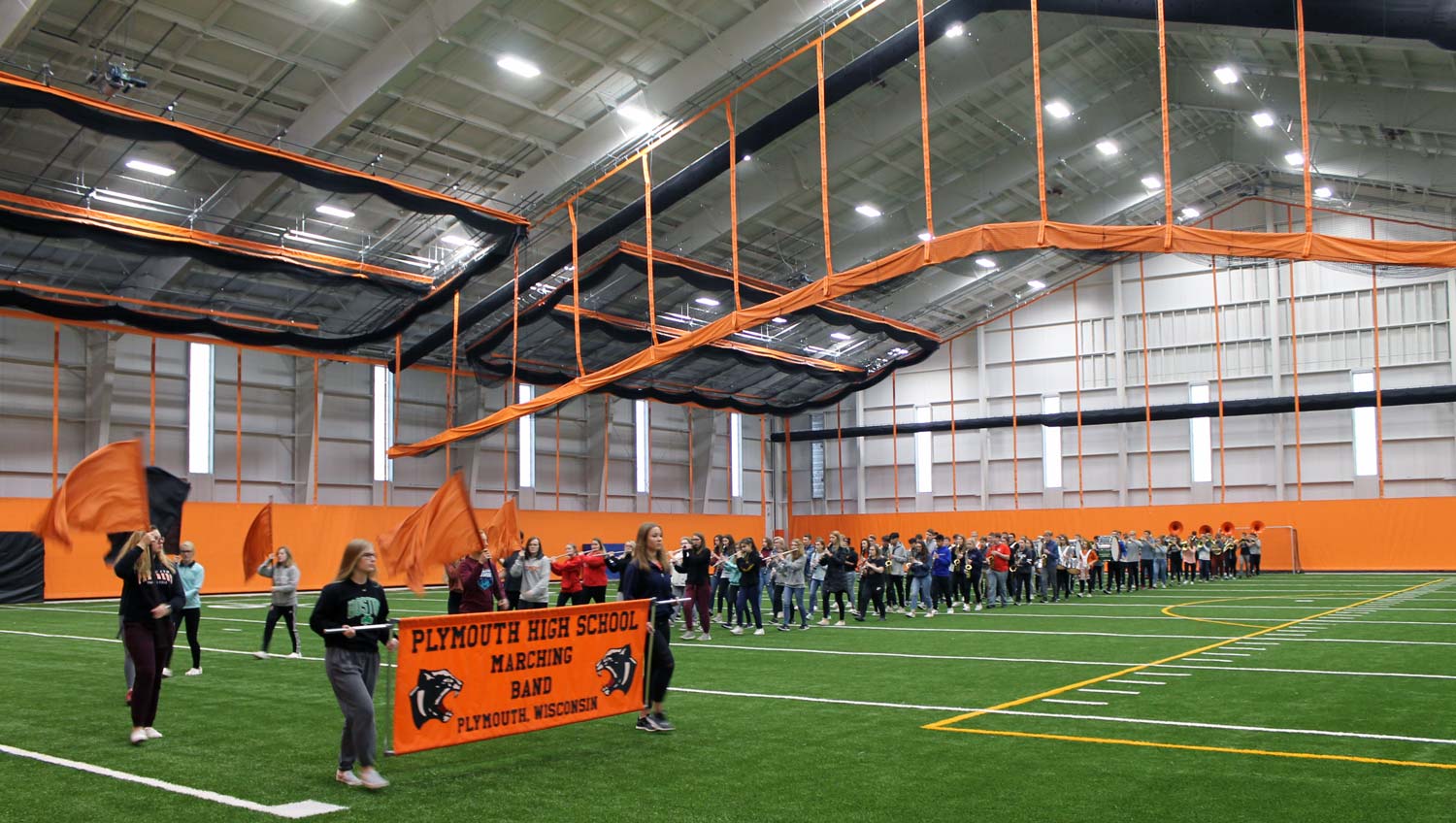 band marching in facility