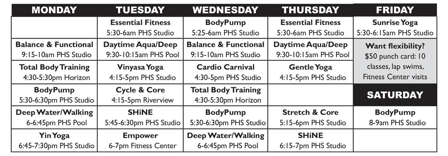 grid of classes