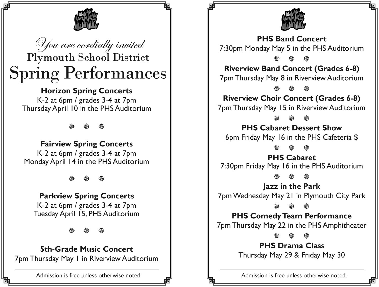 event flier