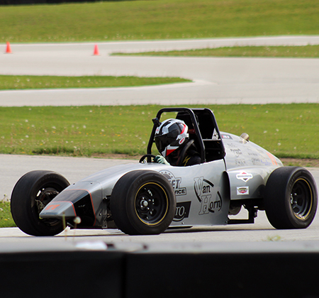 car on track