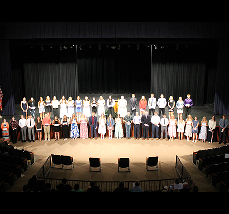 group photo in PHS auditorium