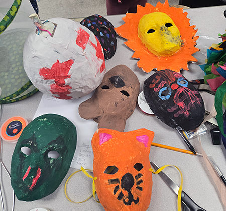 papier mache masks