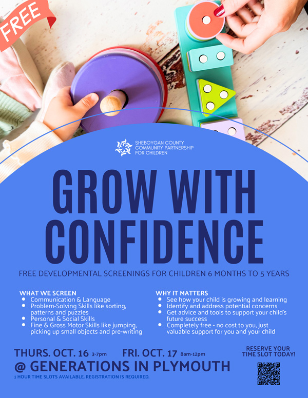 flier with this content and an image of toys