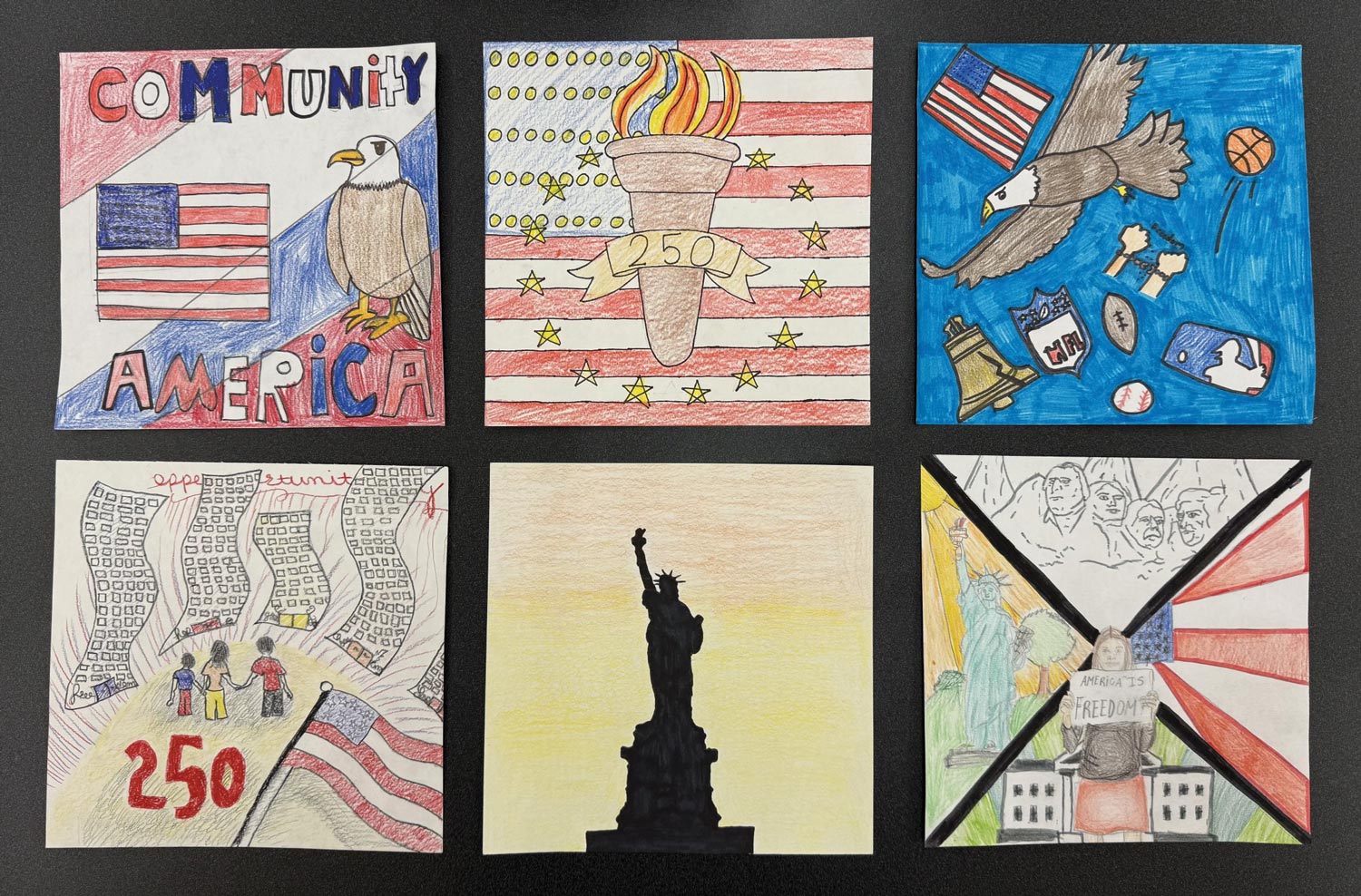 6 artworks by Riverview students