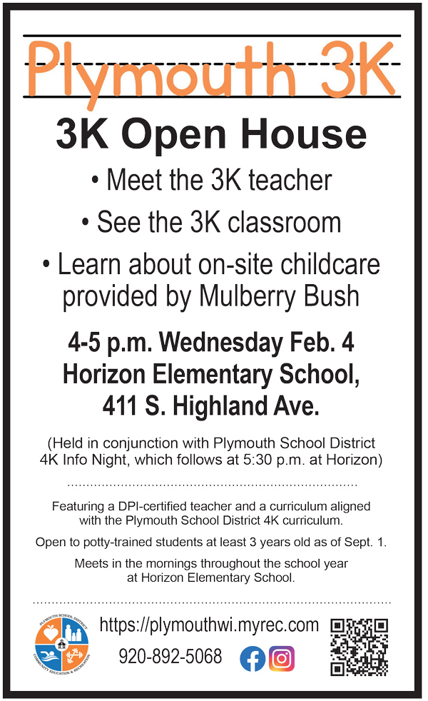 3K Open House event flier with the information on this page