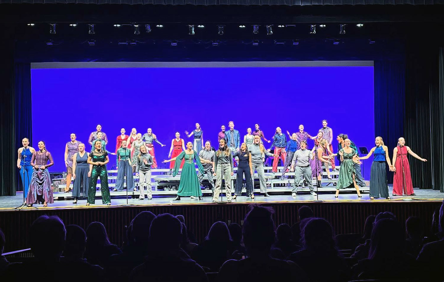 group photo on PHS stage