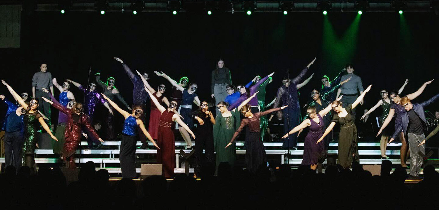 choir performing on stage