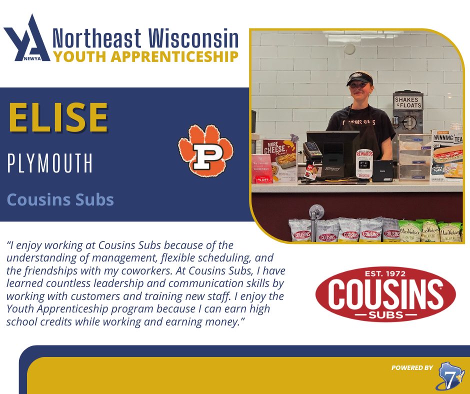 Elise at Cousins Subs