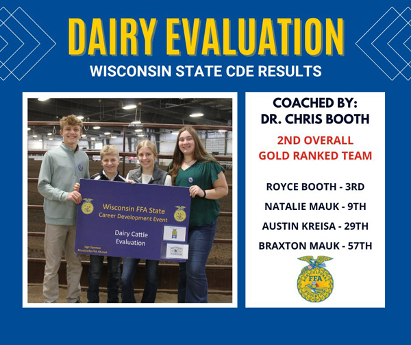Dairy team photo with names