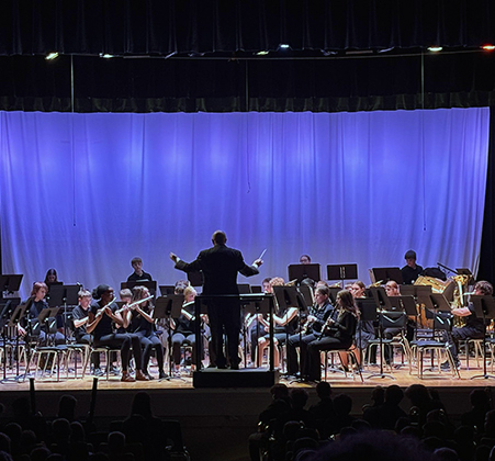band performing on stage