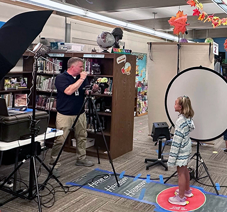 photographers taking student pictures