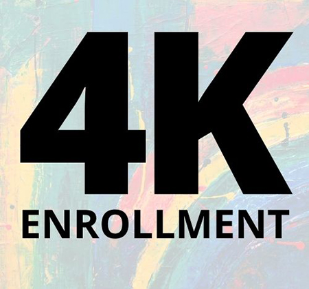 words 4K enrollment
