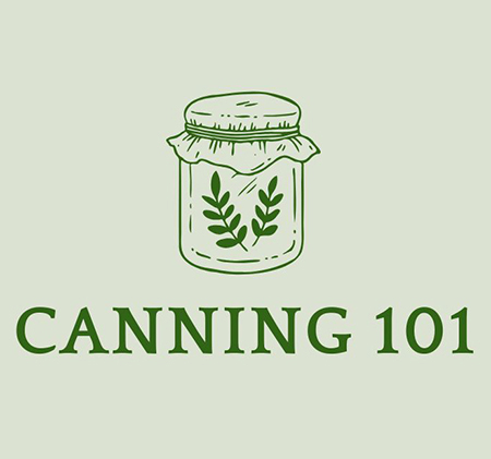 jar with words canning 101