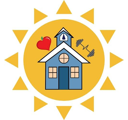 community ed and rec logo on sun