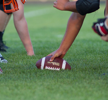 football on field