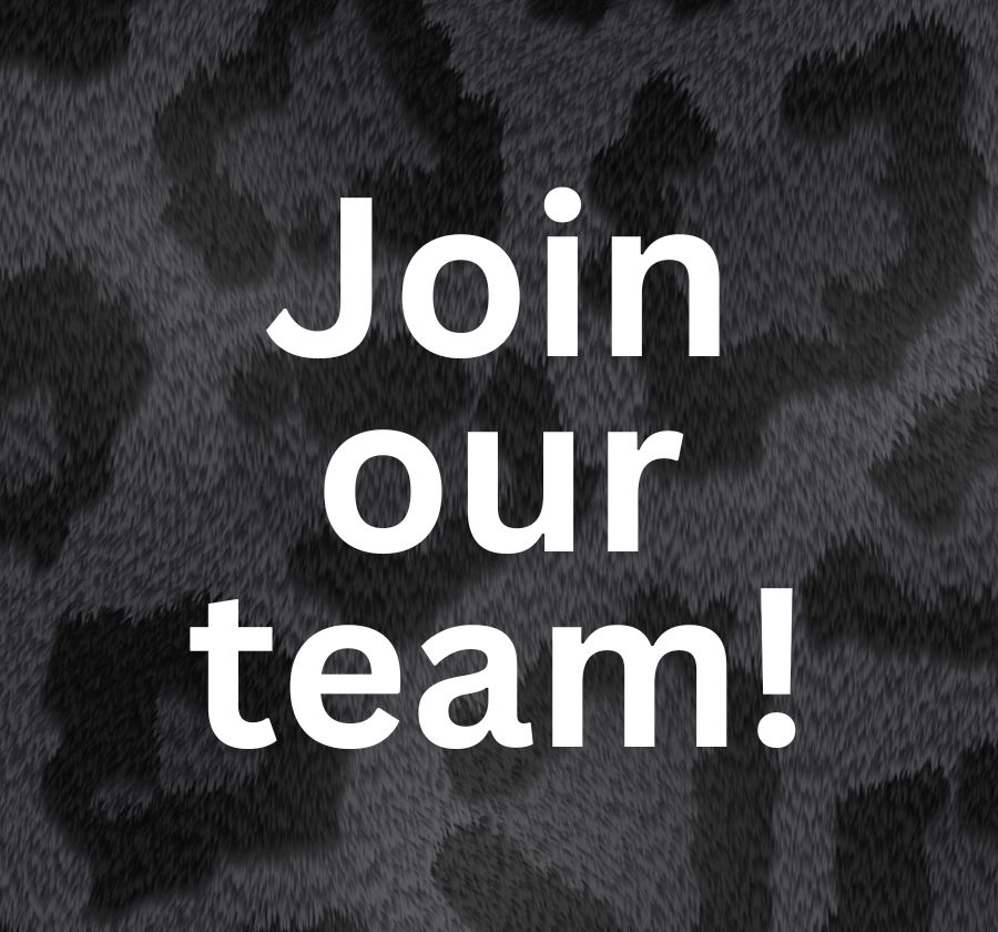words join our team on a panther fur background
