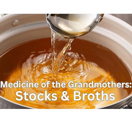 ladeling soup into kettle