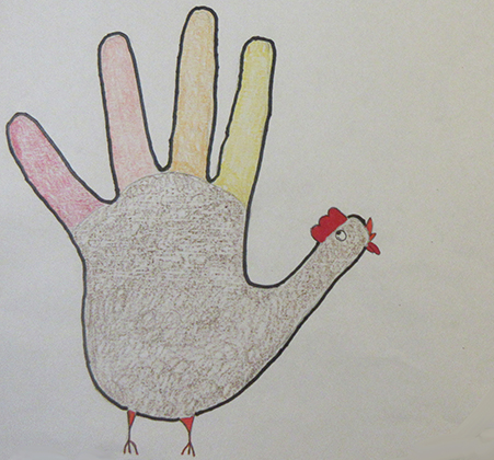 turkey hand