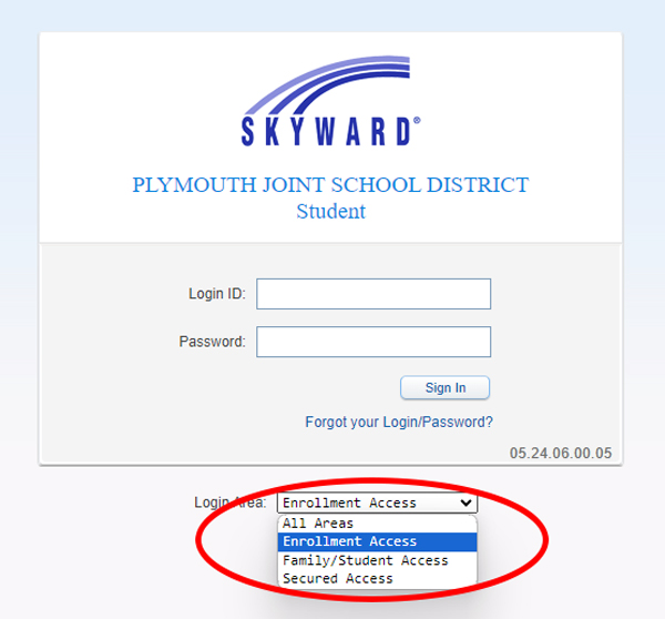 enrollment screen